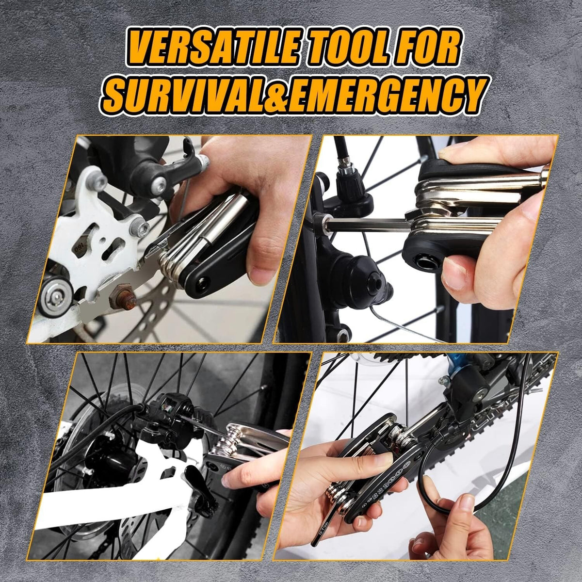 16-in-1 Bicycle Repair Tool Kit Multi-Purpose Portable Bike Maintenance Set