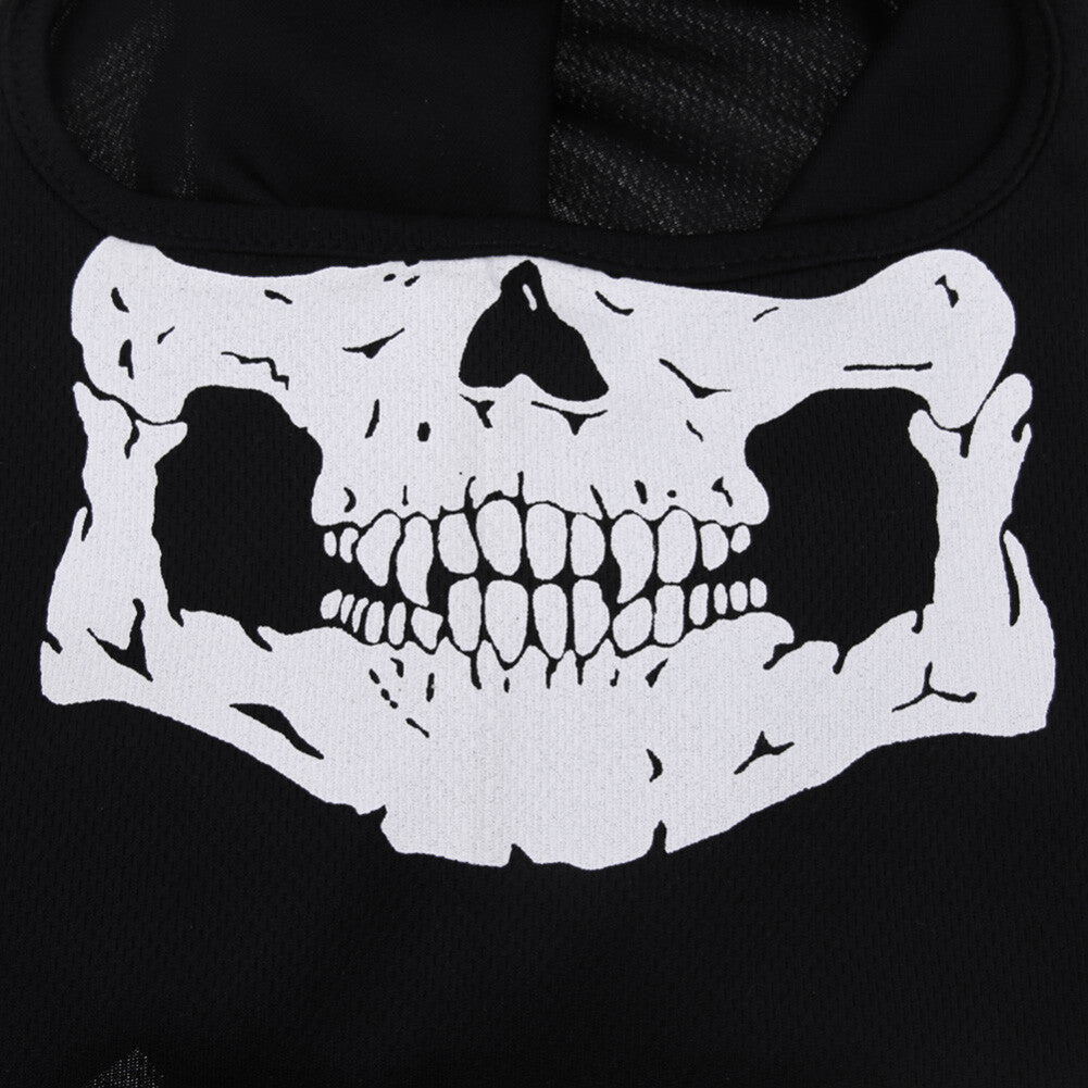 Full Face Balaclava Mask with Skull Print for Outdoor Sports & Tactical Use