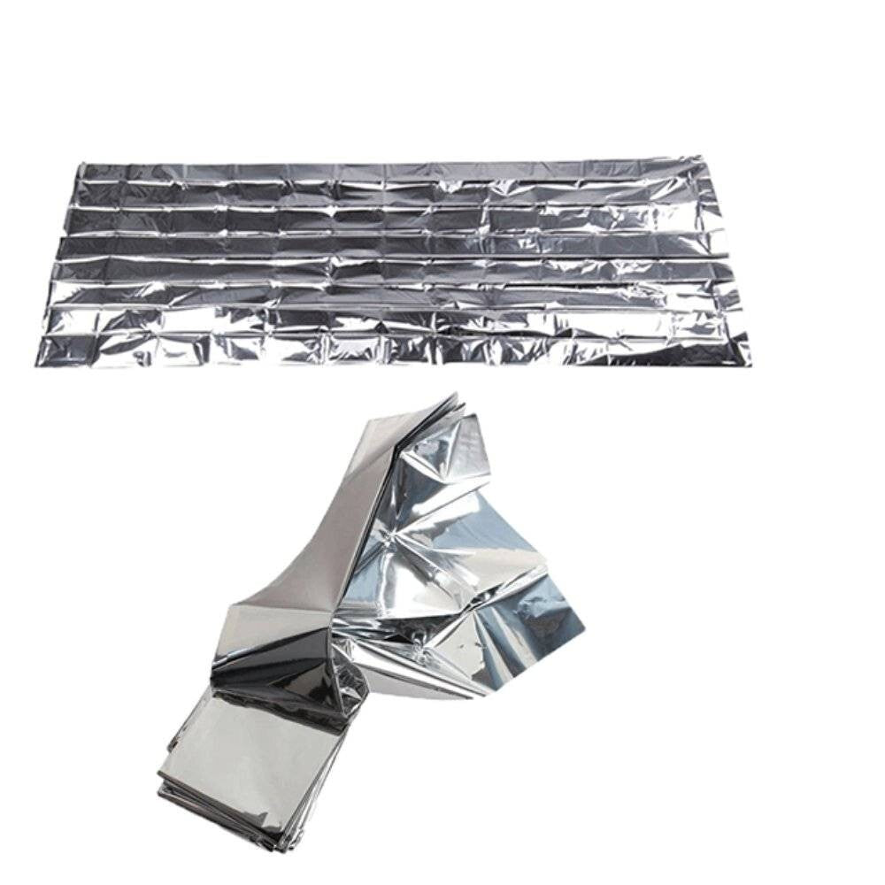 Emergency Mylar Thermal Blankets Pack of 10 - Waterproof & Reflective Survival Blankets