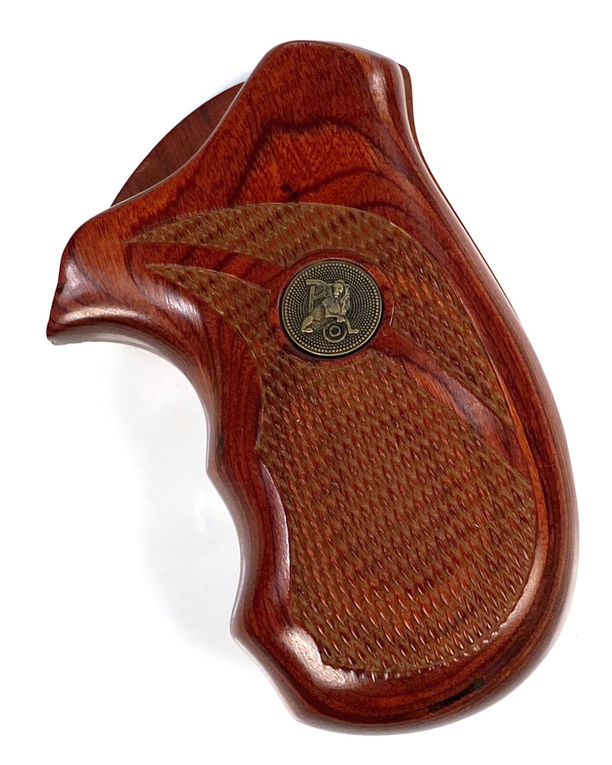 Pachmayr Rosewood Checkered Revolver Grip for S&W J Frame Round Butt