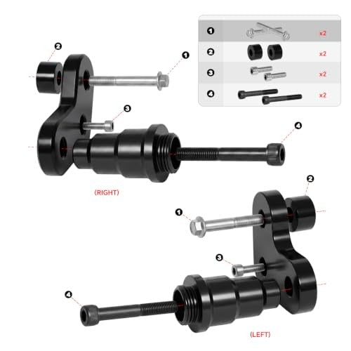Motorcycle Frame Sliders Crash Protector for Kawasaki ZX-6R 2024-2026