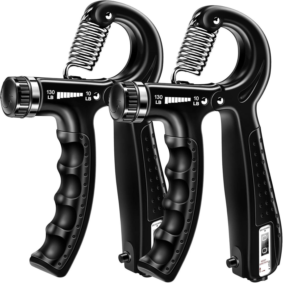 Adjustable Hand Grip Strength Trainer Set - 2 Pack for Forearm & Hand Exercise