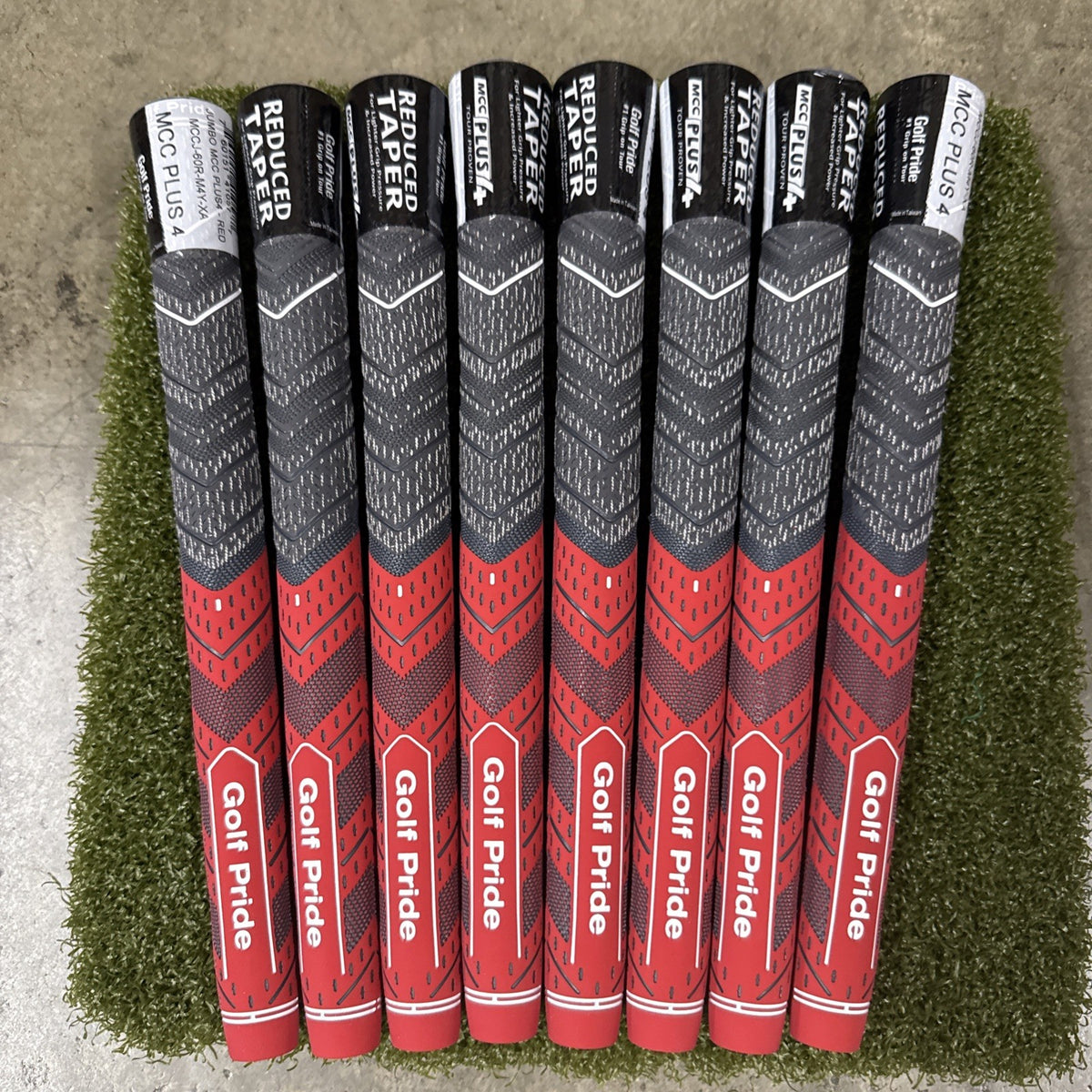 Golf Pride MCC Plus 4 Jumbo Golf Grips - Red, Authentic Tour-Performance