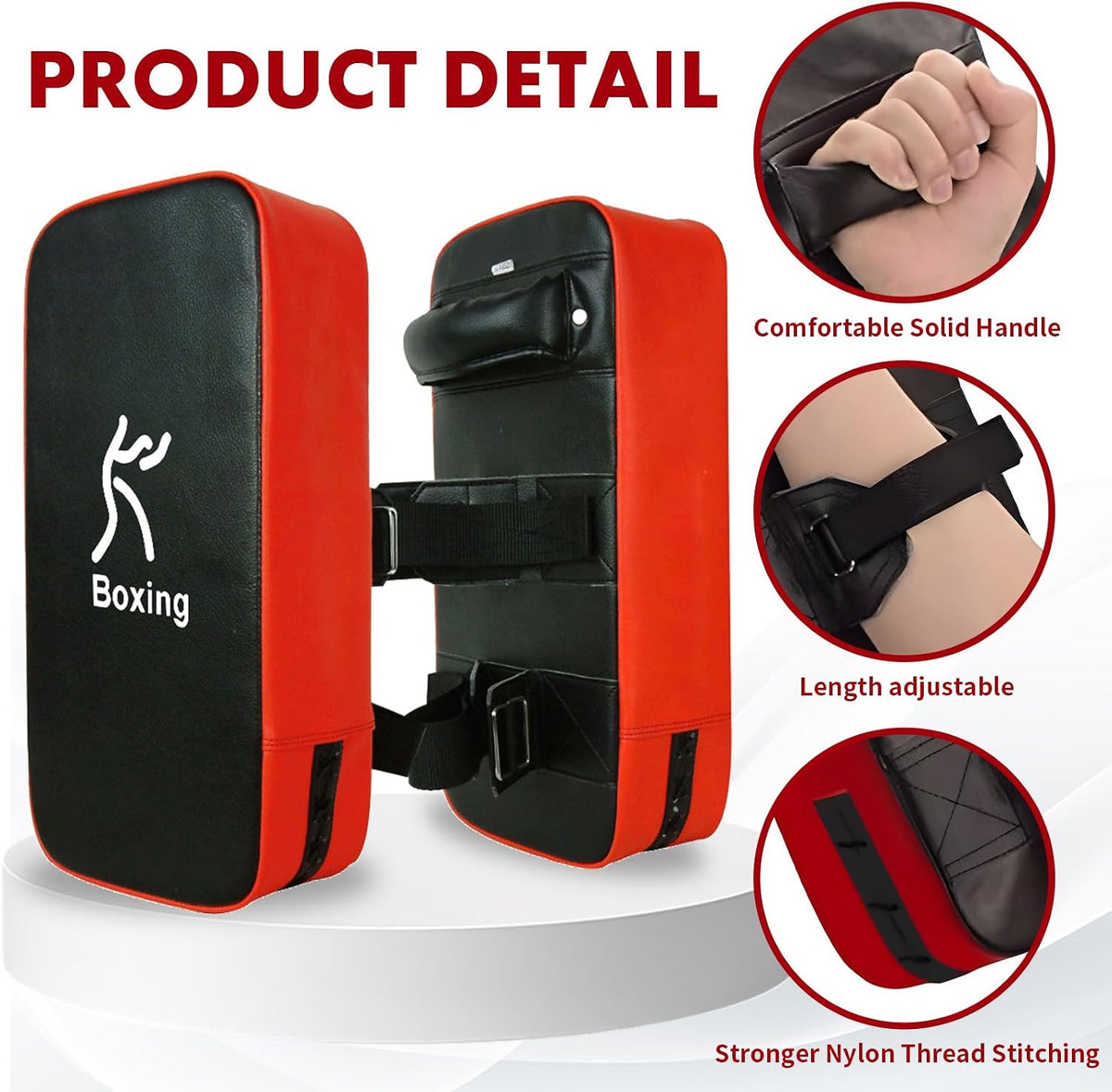 Punching Strike Shield Pad for Boxing, Karate & MMA Training - Adjustable 15.75in x 7.87in