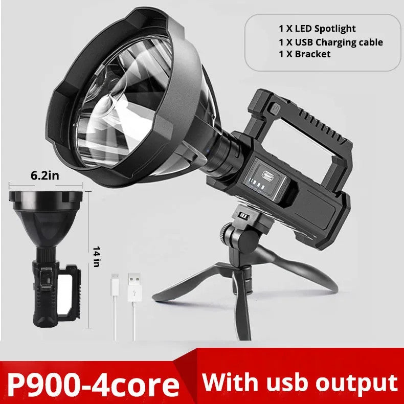 Super Bright 100000 Lumens LED Work Light Spotlight Waterproof Torch