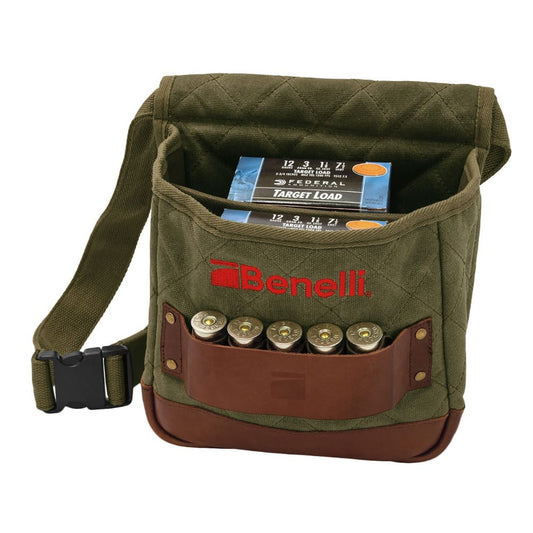 Large Olive Shell Pouch for Shooting Gear - Hunting Accessories