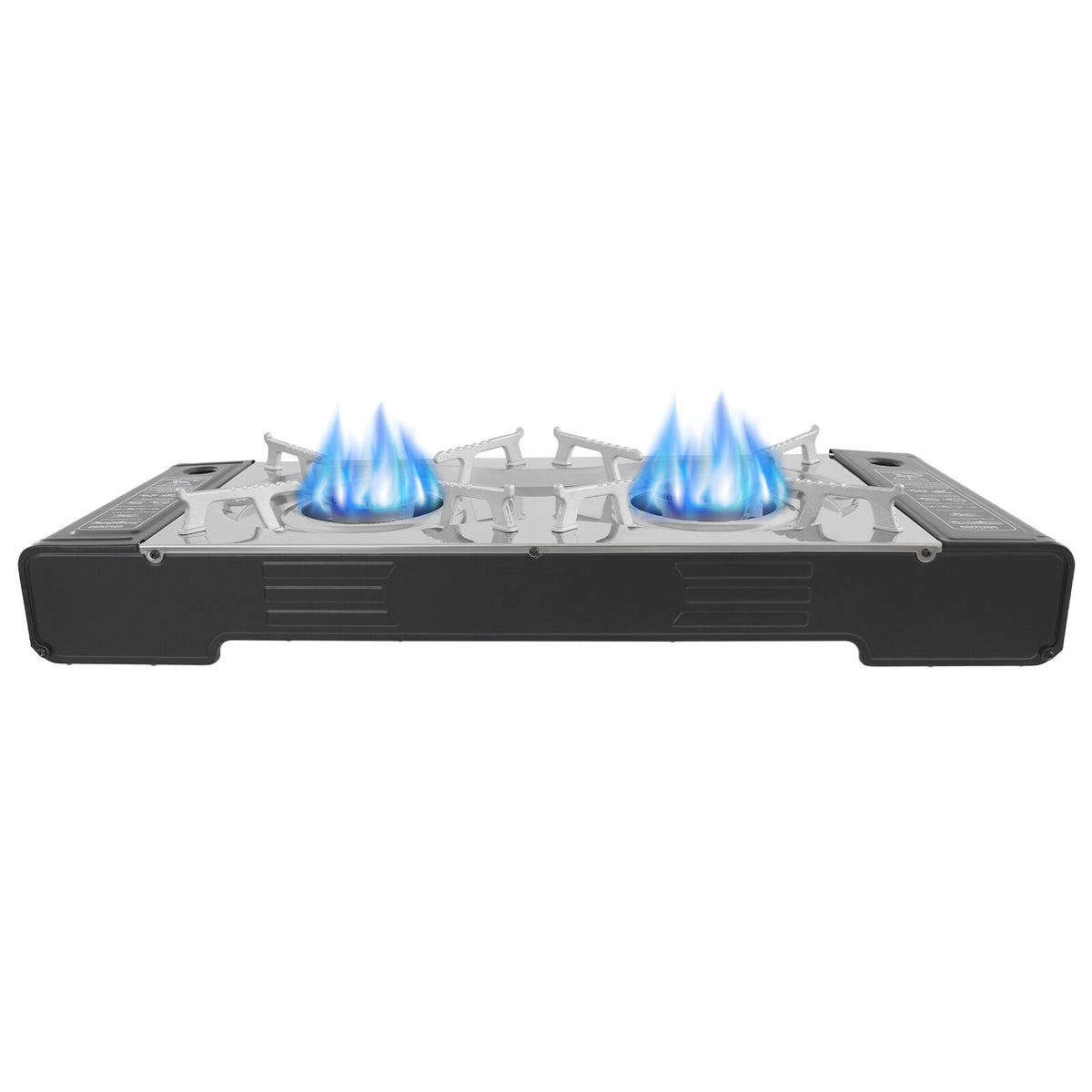 Portable Butane Camping Stove with Carrying Case - Dual Burner, 2100W