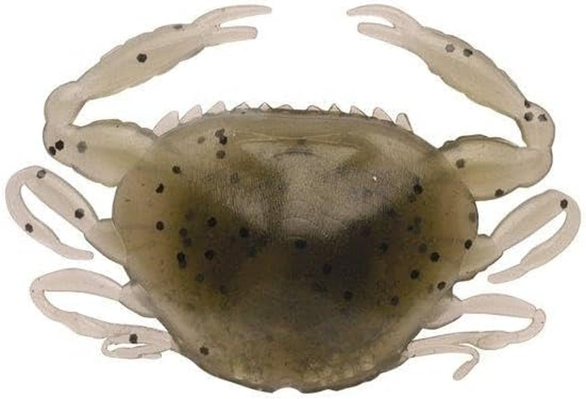 Saltwater Crab Bait - Amber Glow Soft Plastic Peeler Crab 2in Pack of 25