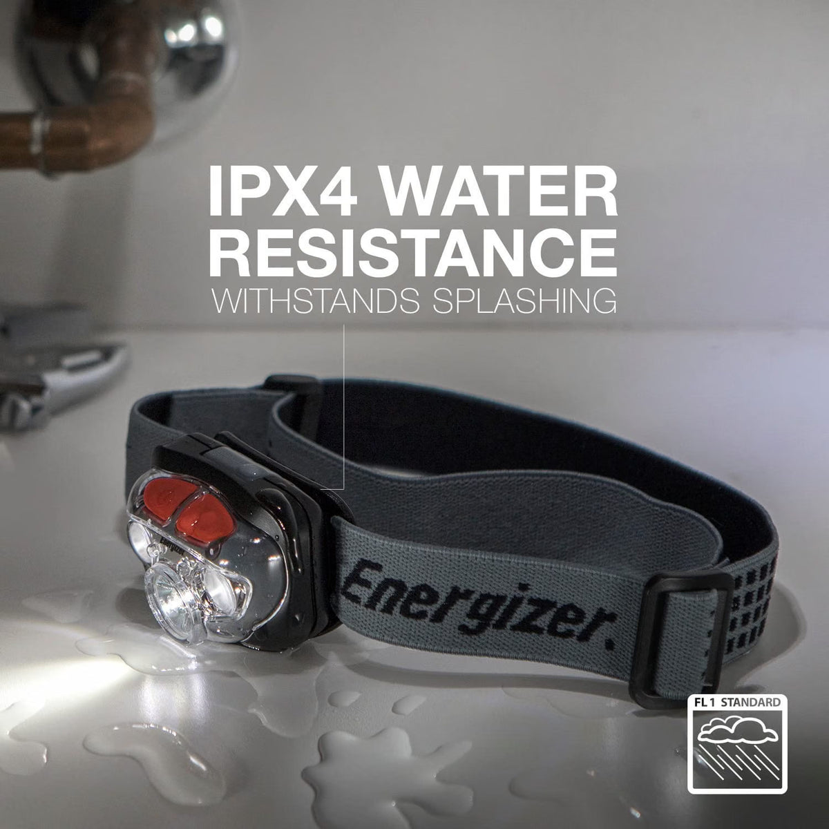 LED Headlamp Waterproof 400 Lumens Digital Focus Pivoting Emergency Light