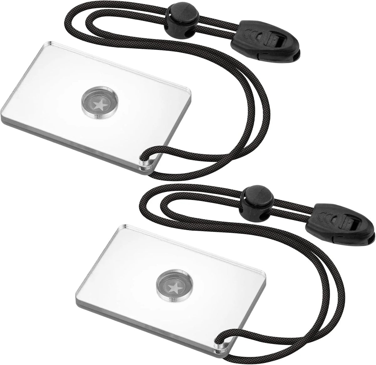 Survival Signal Mirror Reflective Emergency Rescue Tool with Lanyard