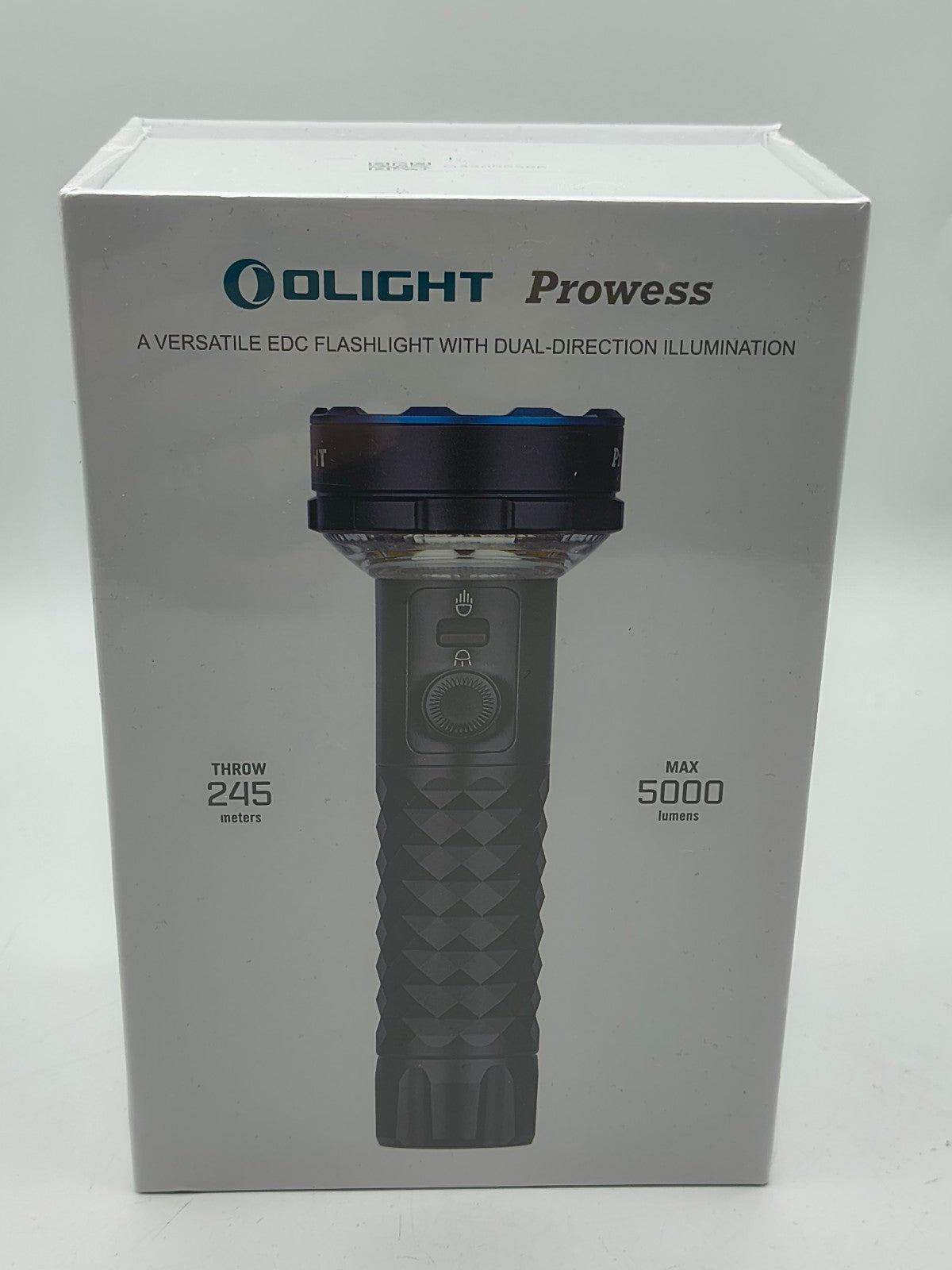 High Power LED Flashlight with 5000 Lumens and Dual Light Modes