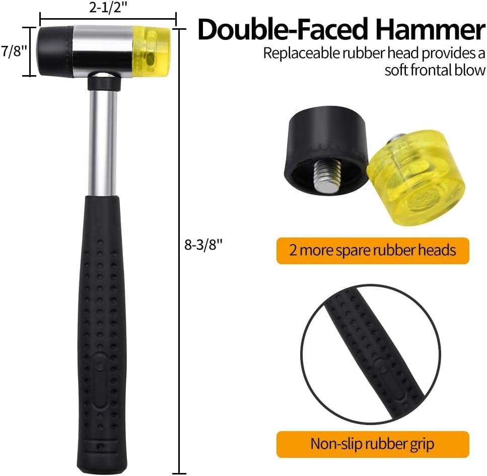 14-Piece Gunsmithing Repair Tool Set with Hammer and Block
