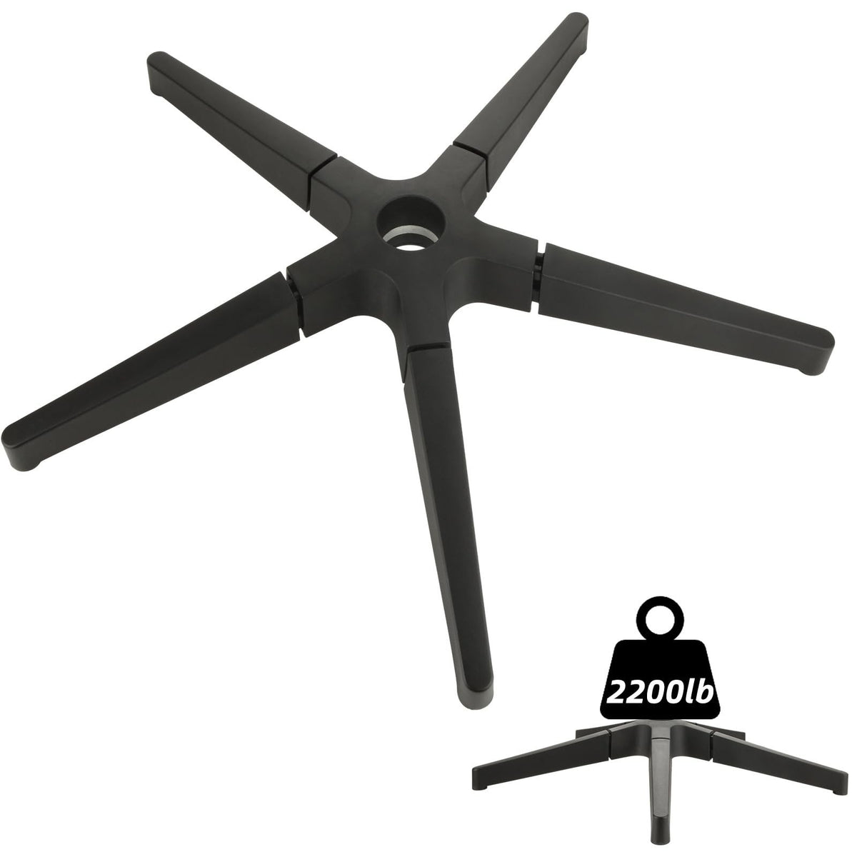 Heavy Duty Office Chair Base Replacement Parts 2500 Lb Capacity 28 Inch