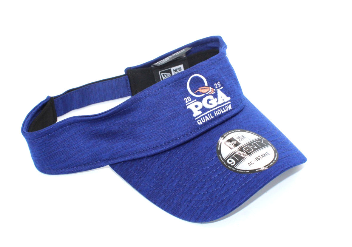 Men's Adjustable Golf Visor - Blue 9Twenty 2025 PGA Quail Hollow Cap