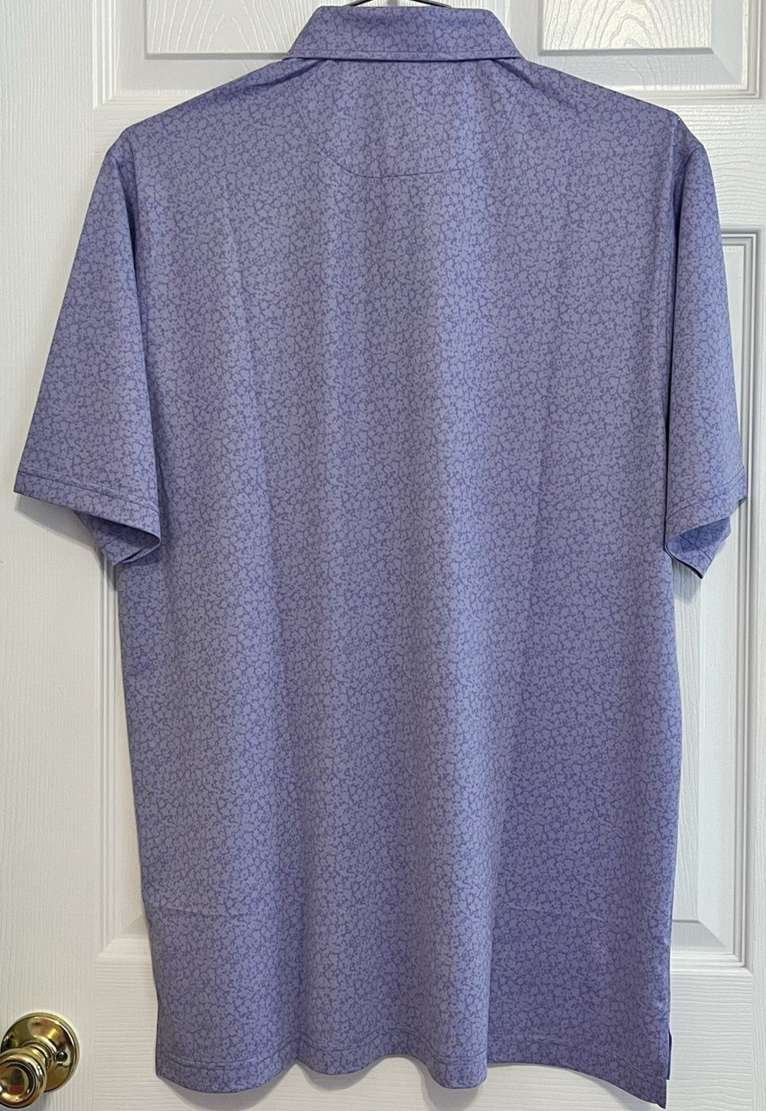 Men's Classic Style Golf Polo Shirt - Lilac, Medium