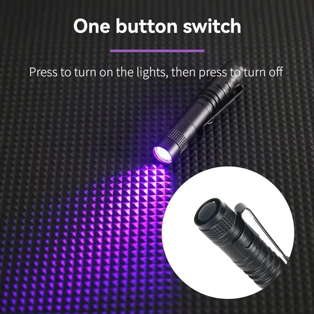 UV Pen Light 395nm Black Light Portable UV Flashlight for Inspection
