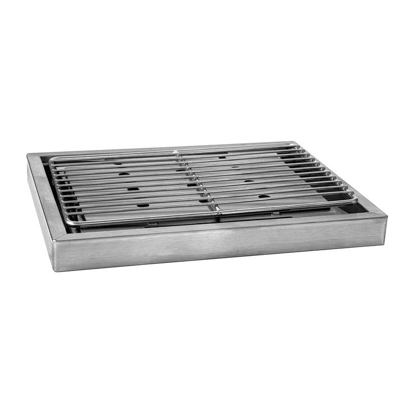 Portable Campfire Grill with Stainless Steel Grate - Flat-Pack Camping BBQ