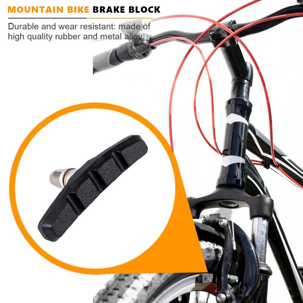 10-Pair MTB Bicycle V Brake Pads 70mm Shoes Blocks for Mountain Bikes