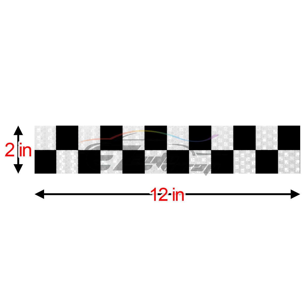 Reflective Safety Tape Stripe 12 Inch DOT-C2 Conspicuity Warning Trailer