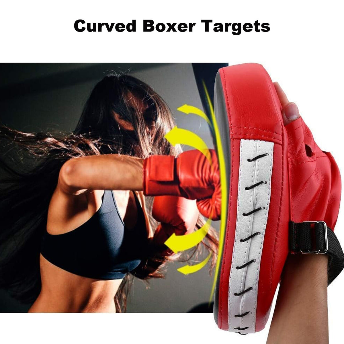 Sparring Boxing & Taekwondo Focus Pads Hand Targets - Impact-Resistant Leather