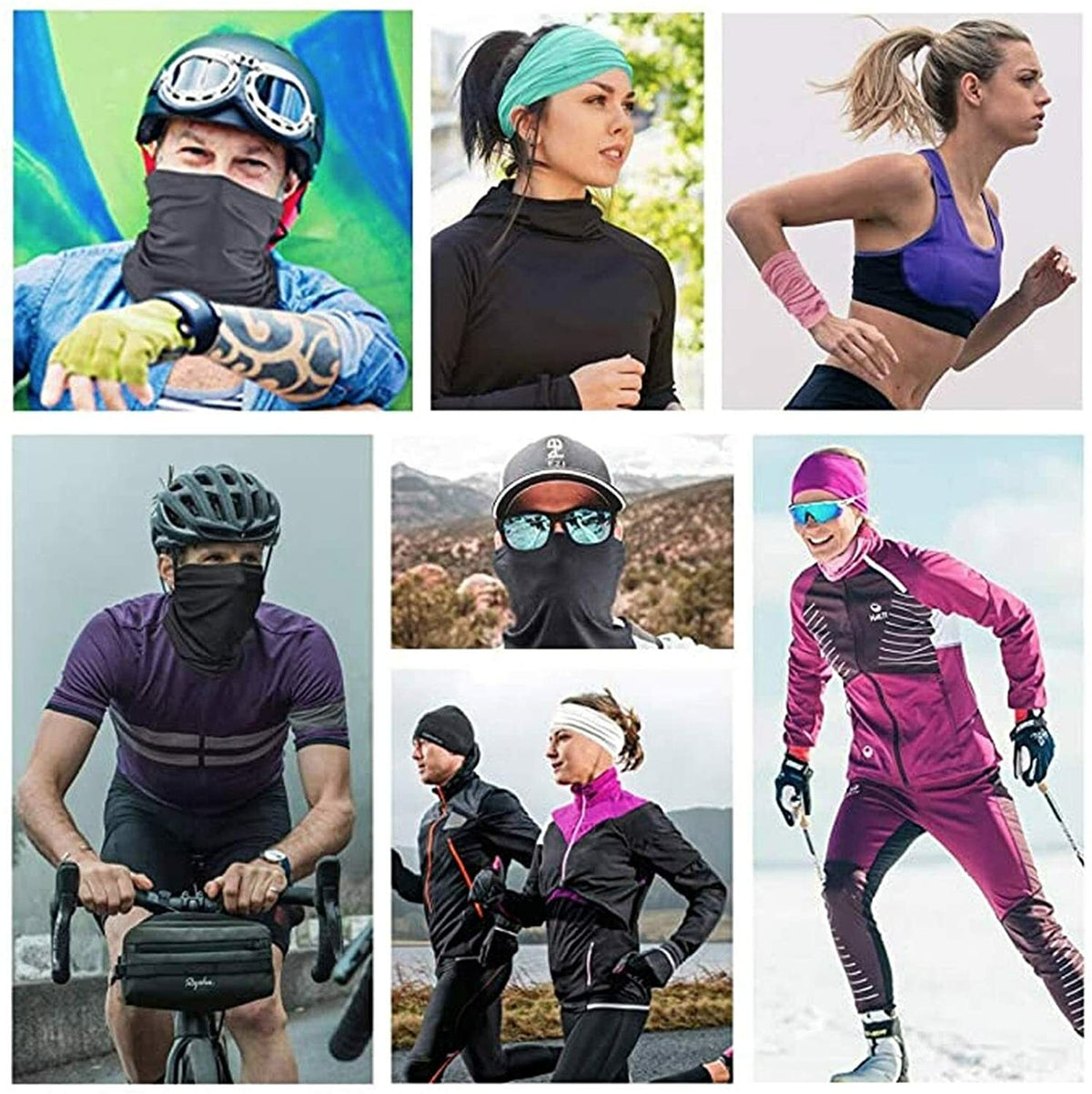 Unbranded UV Face Mask Balaclava Neck Gaiter for Outdoor Sports and Sun Protection