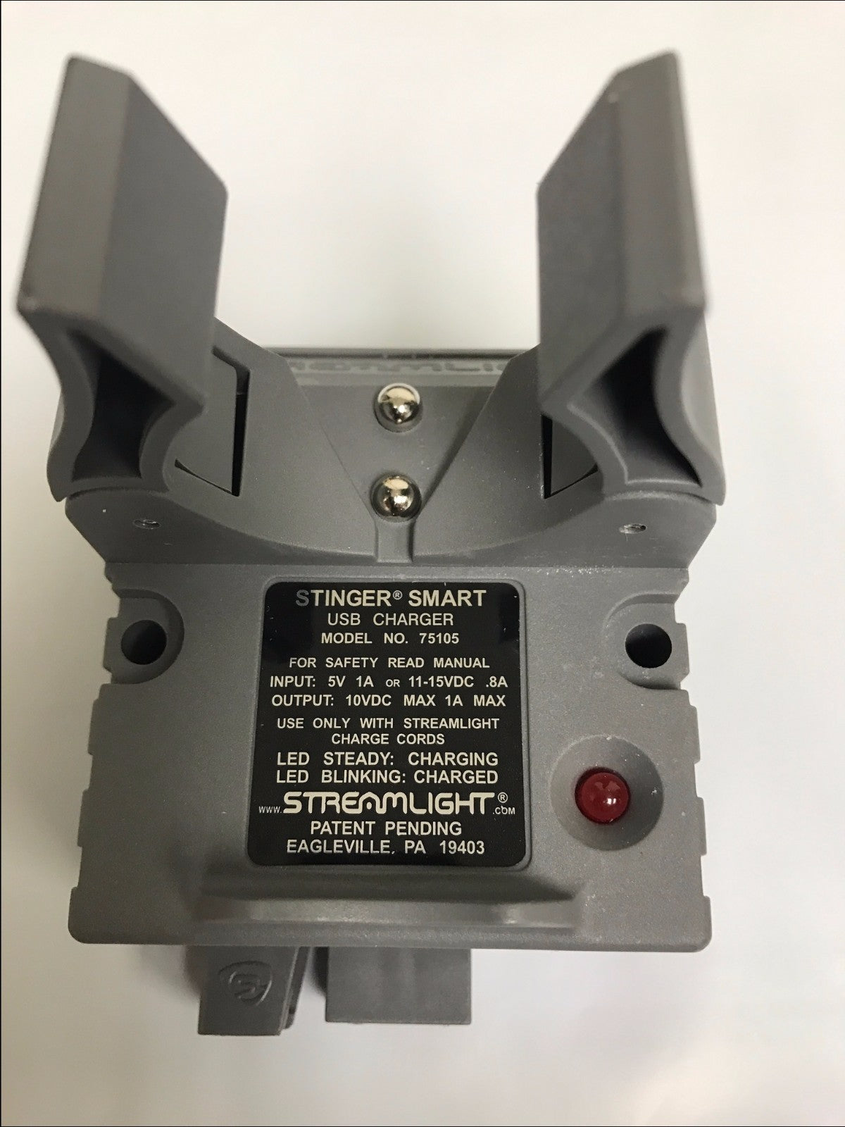 USB Smart Charger Holder for Streamlight Stinger Flashlights - Genuine OEM