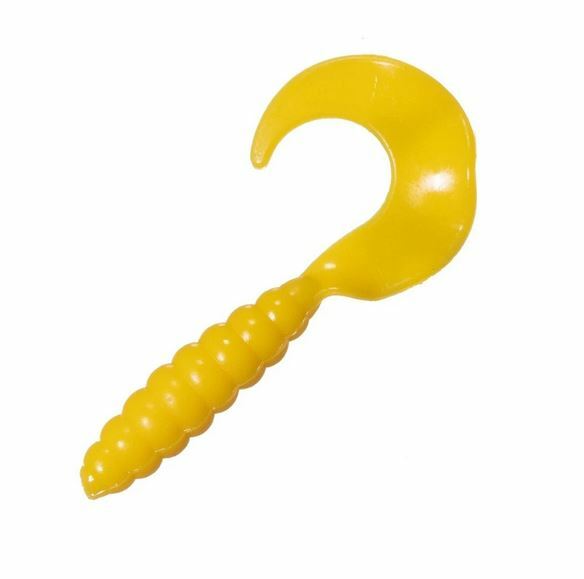 Artificial Soft Plastic Grubs for Fishing - 2 Inch, 100 Pack, Multiple Colors