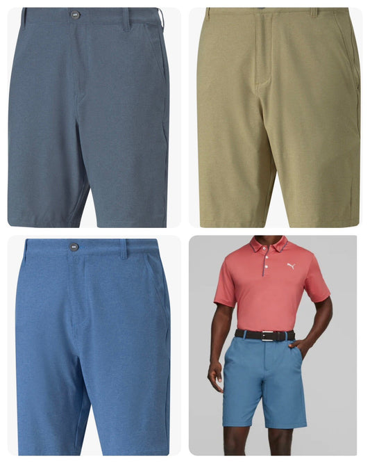Men's Golf Shorts 9 Inch Waist Lightweight Moisture Wicking Stretchable