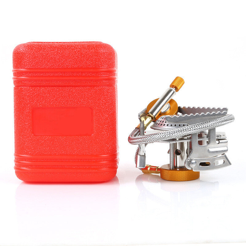 3900W Portable Camping Gas Stove with Propane Adapter, Windproof & Lightweight