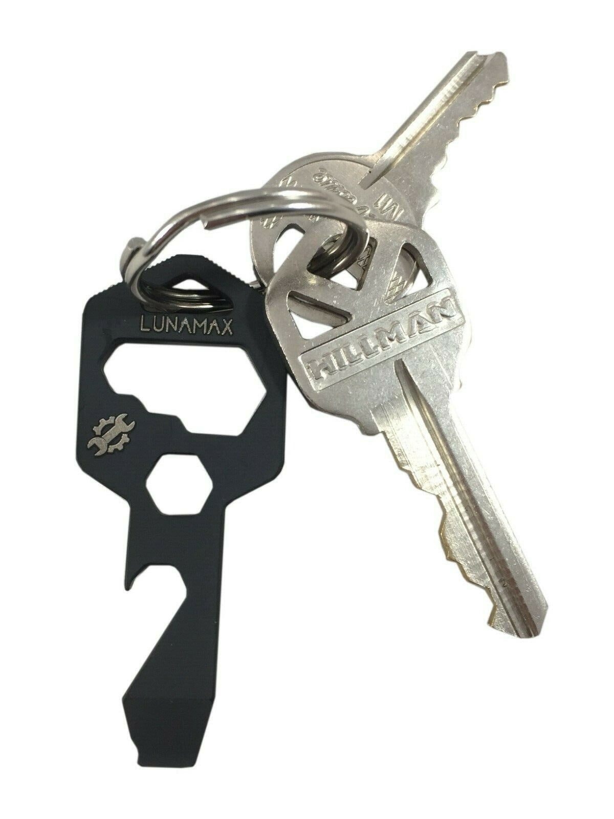 Titanium 8-in-1 Keychain Multi-Tool with Bottle Opener & Wrench