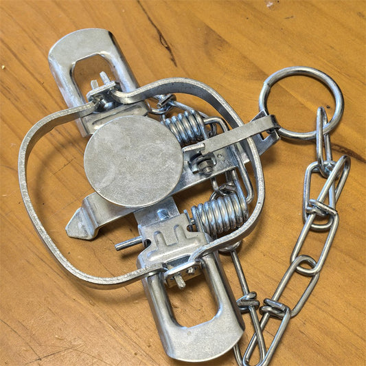 4 3/8 Inch Animal Trap for Coyotes, Fox, Bobcats, Raccoons, & Small Critters