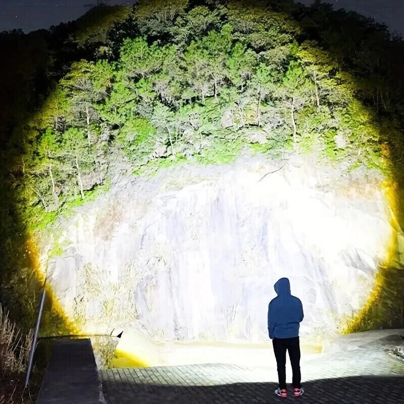 Super Bright Rechargeable LED Tactical Flashlight with Zoomable Focus