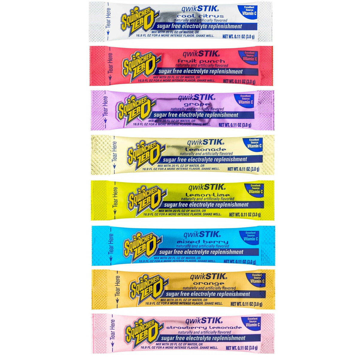 Sugar-Free Electrolyte Powder Pack for Sports Hydration, 50 Sticks