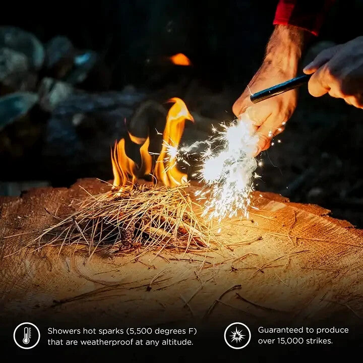 Heavy Duty Ferro Rod Fire Starter with Paracord Survival Kit - Multiple Variants