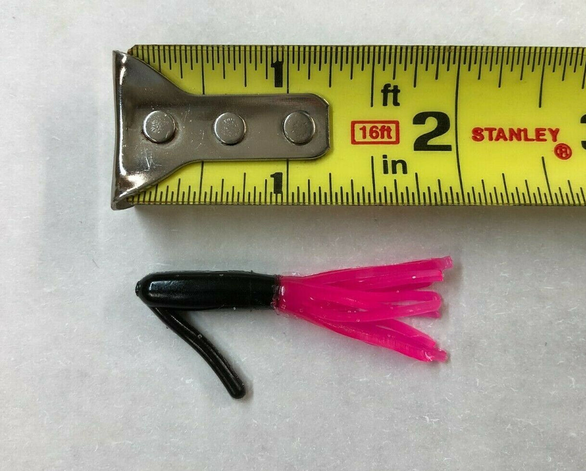 Solid Head Weedless Crappie Tube Jigs Bulk Pack 50 - Multiple Colors, Made in USA
