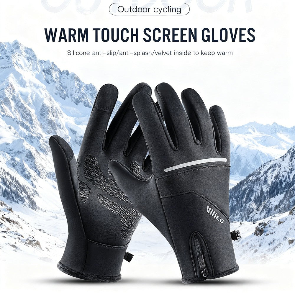 Winter Thermal Touchscreen Gloves with Non-Slip Grip for Running & Driving
