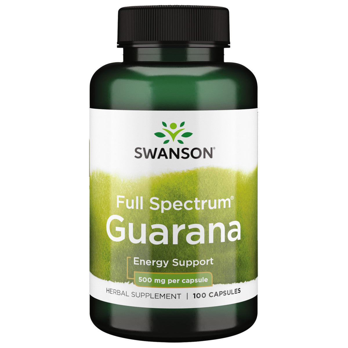 Guarana Seed Capsules 500mg - Natural Energy - 100 Count