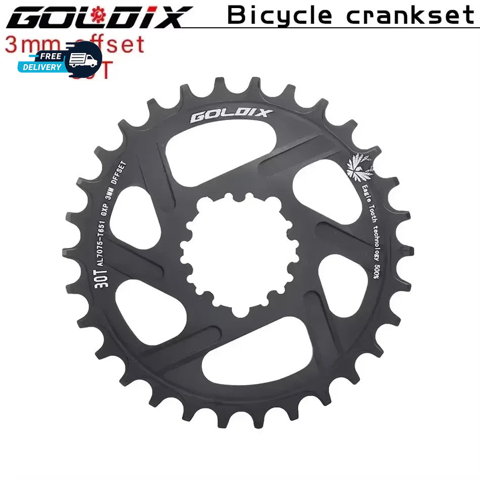 MTB Chainring 30T-38T Direct Mount 3 Bolt Offset 0-6mm for 9-12 Speed Bikes