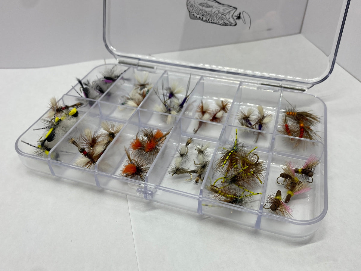 96-Piece Dry Dropper Fly Assortment for Fly Fishing - Multiple Styles