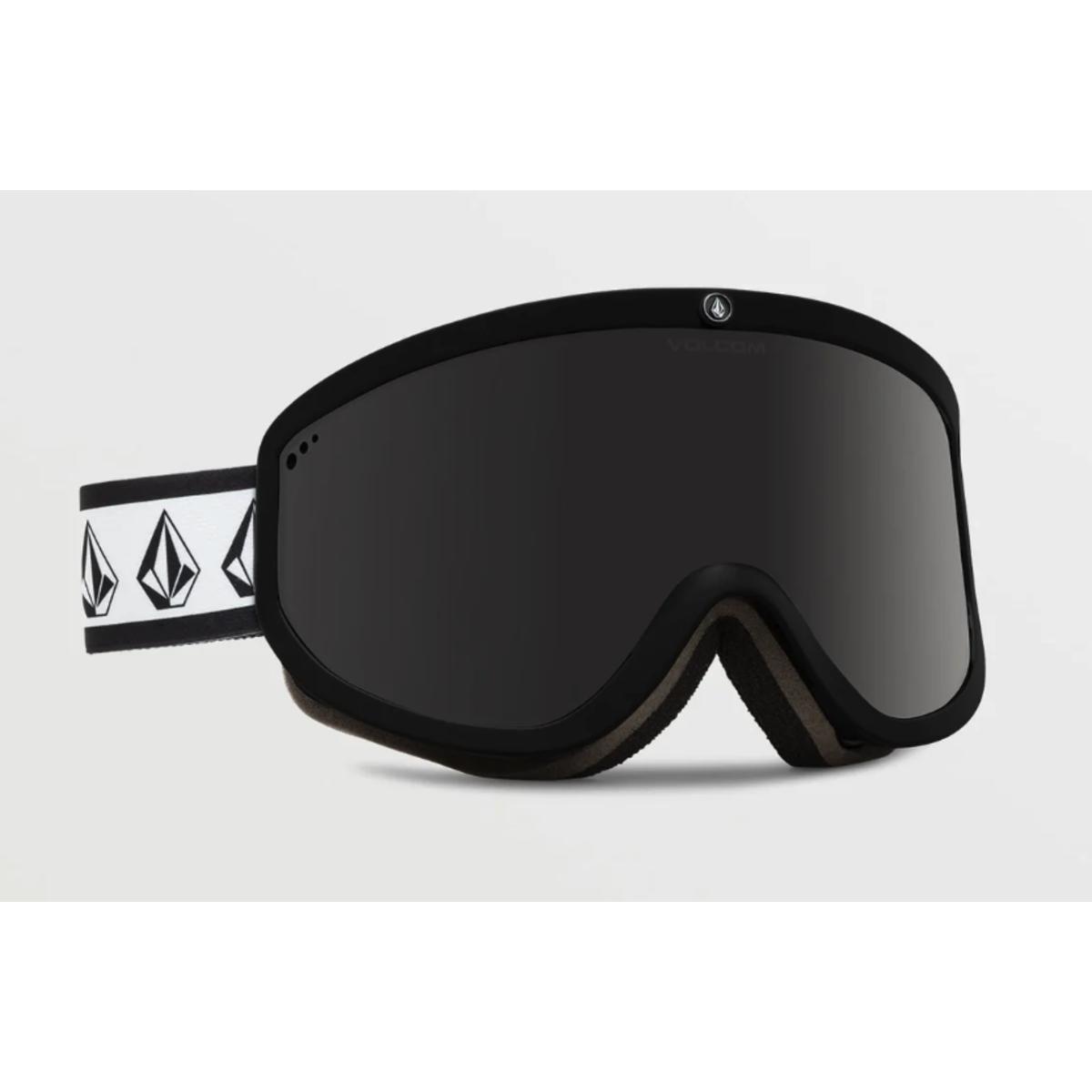 Volcom Snow Goggles Black Rerun Dark Grey Retro Ski & Snowboard Goggles