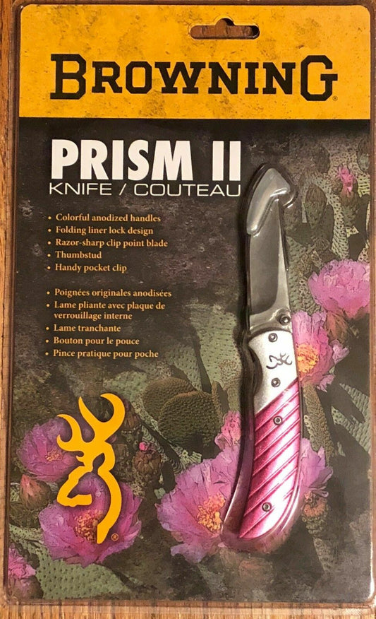 Pink Folding Knife with Razor-Sharp Blade and Anodized Handle - Compact EDC Pocket Knife