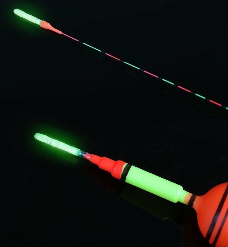 Mini Fluorescent Lightstick Set for Night Fishing - Glow Stick Clips 50Pcs
