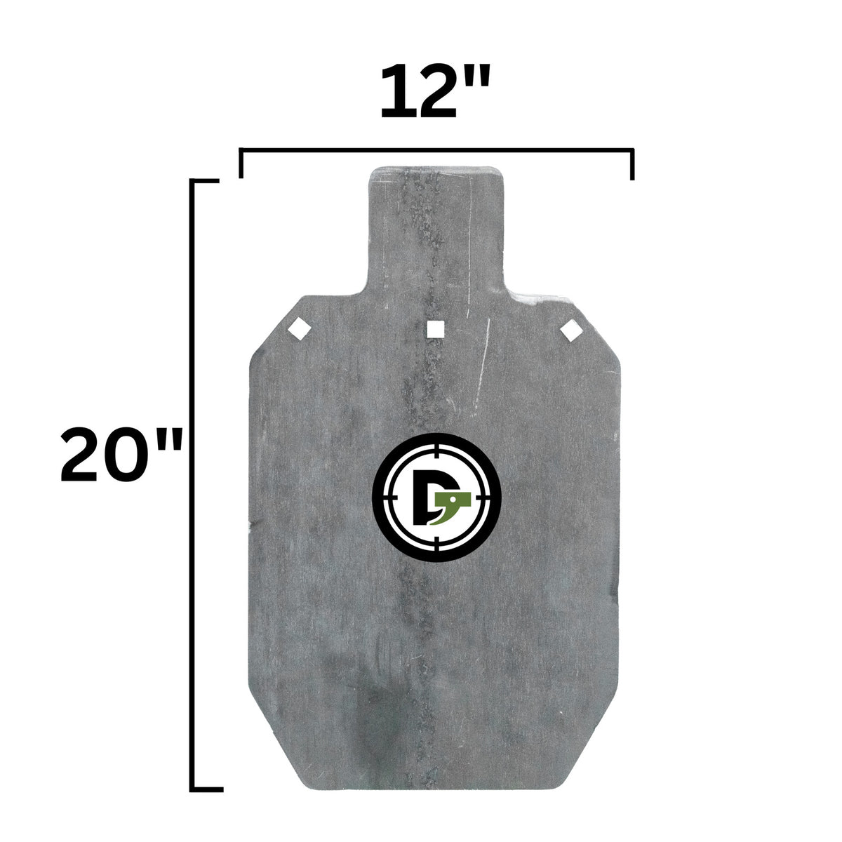 AR500 Steel Shooting Target Silhouette 3/8 Inch Thick - Multiple Sizes