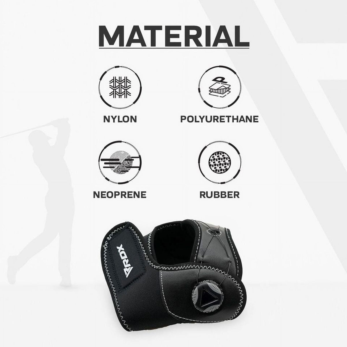 Adjustable Knee Support Brace with FlexDial System for Pain Relief, ACL & Arthritis