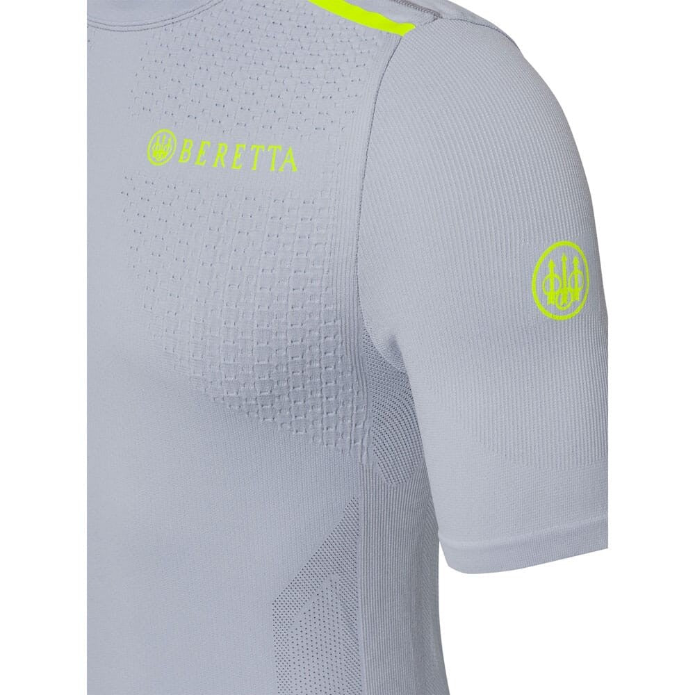 Beretta Men's Seamless SS Underwear T-Shirt Ice Grey