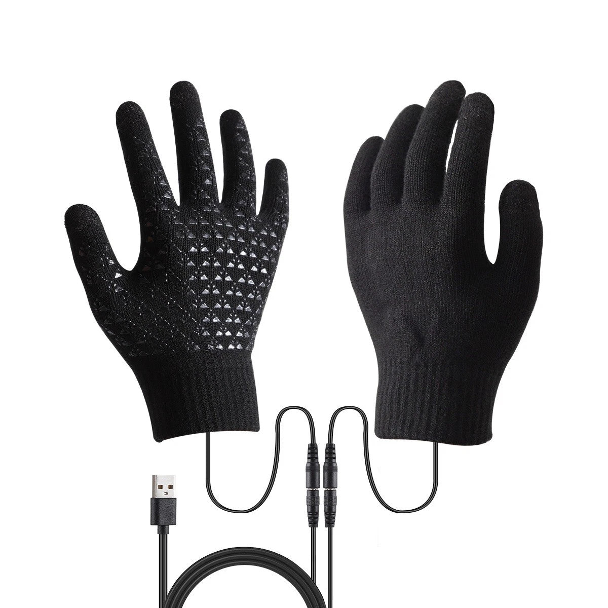 Rechargeable Heated Gloves for Winter Outdoor Activities - Windproof & Touchscreen Compatible