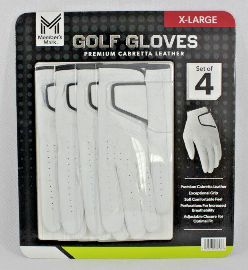 Premium Cabretta Leather Left Hand Golf Glove Set – Flexible, Moisture-Wicking, Durable