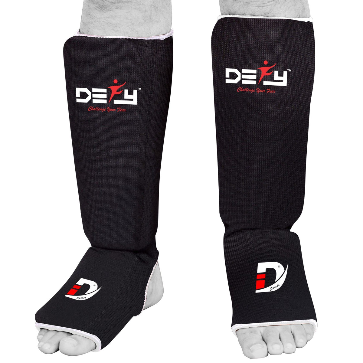 Lightweight MMA Shin Guards with Foam Padding and Support