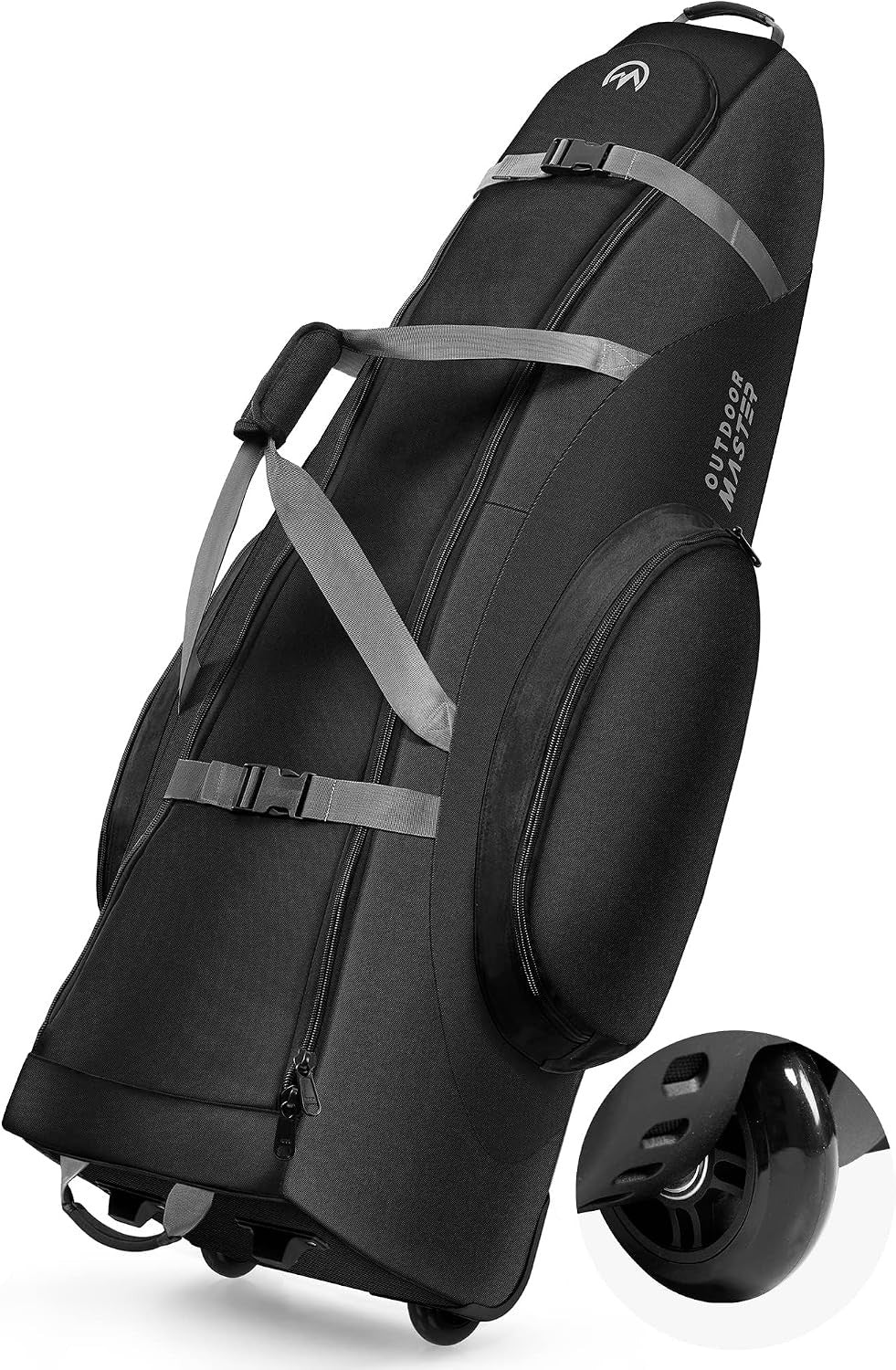 Golf Travel Bag with Reinforced Wheels and Foldable Design