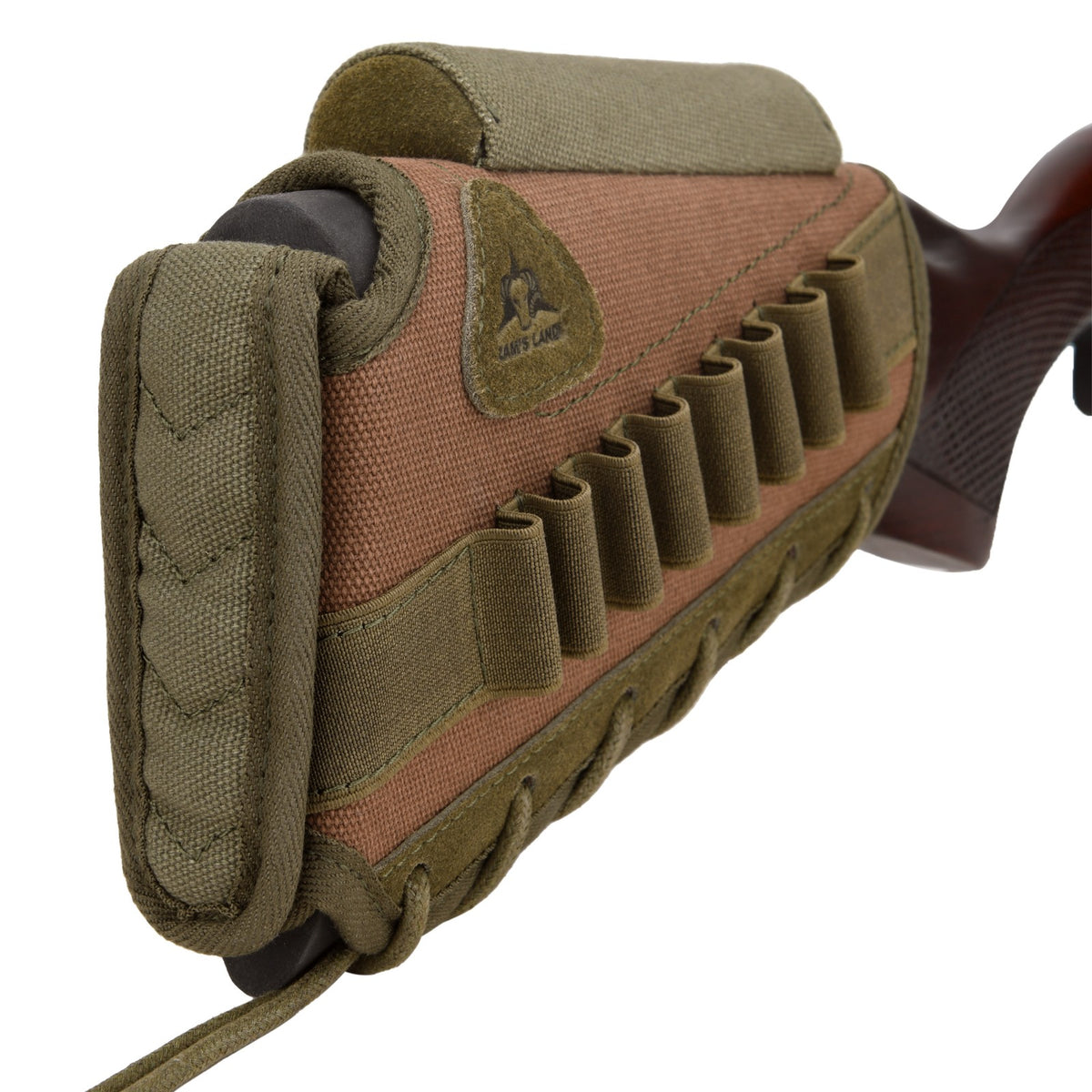 Canvas Rifle Buttstock Cheek Rest & Shell Holder for Caliber Customization